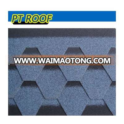 SGS Certificated 120km/h wind resistance philippines fiberglass hexagonal asphalt roofing cedar shingles manufacturers